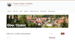 Desktop Screenshot of obecchobot.cz