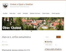 Tablet Screenshot of obecchobot.cz